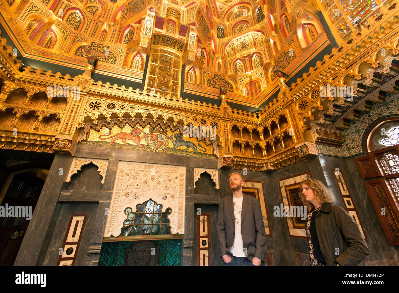 Der arabische Raum in Cardiff Castle Stockfoto