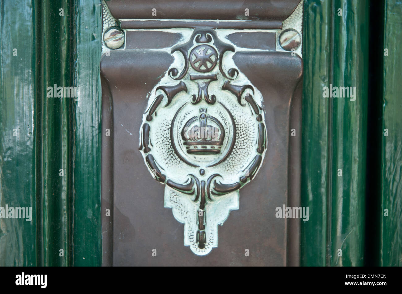 Krone Klassik Metall emblem Stockfoto