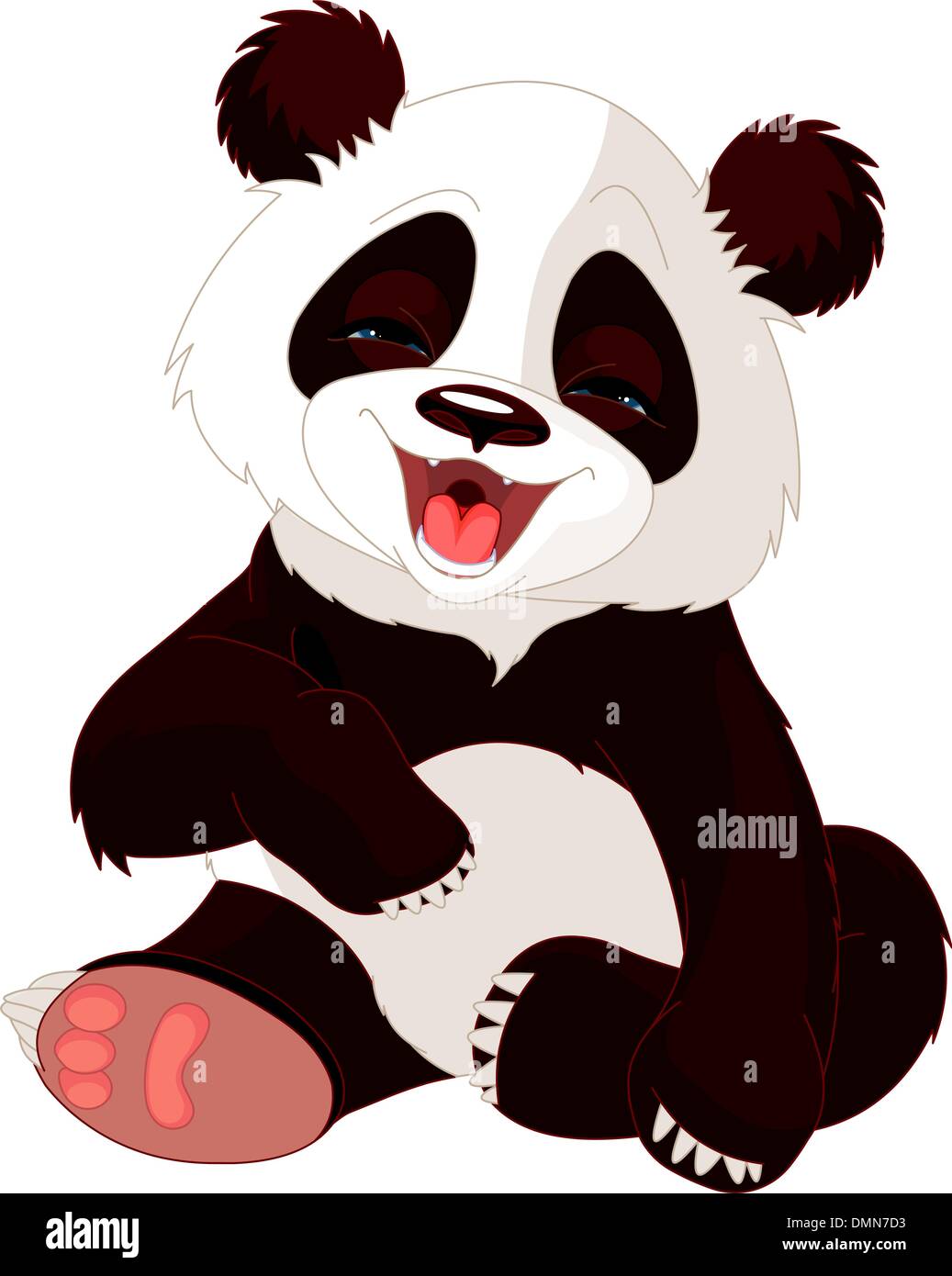 Babypanda lachen Stock Vektor