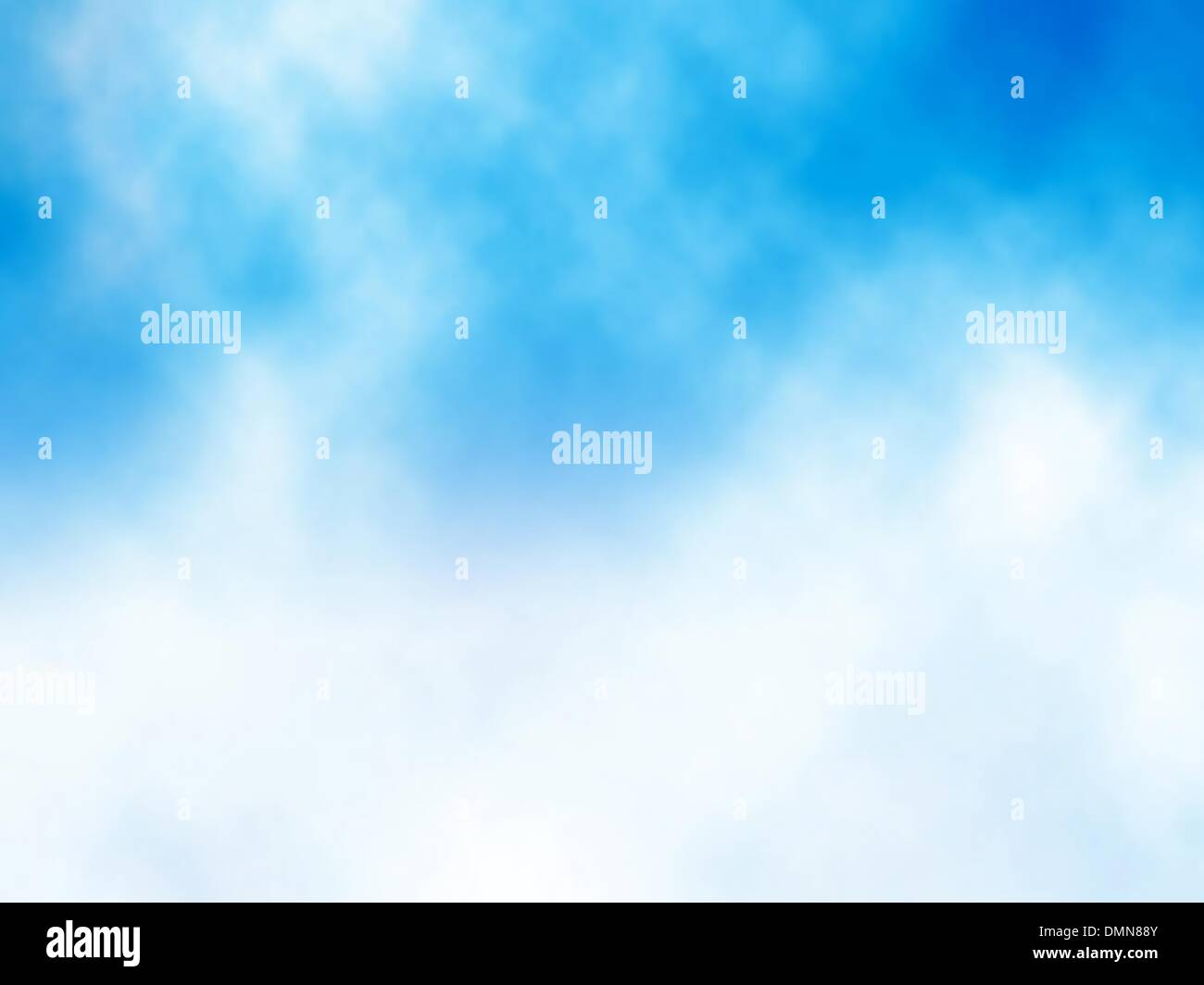 Wolke auf blau Stock Vektor