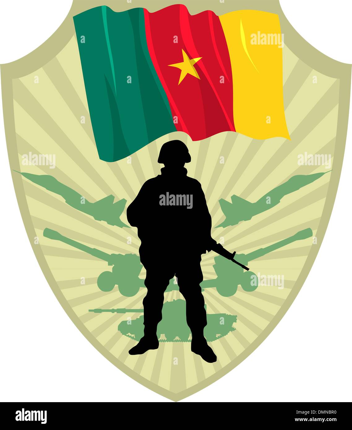 Armee von Kamerun Stock Vektor
