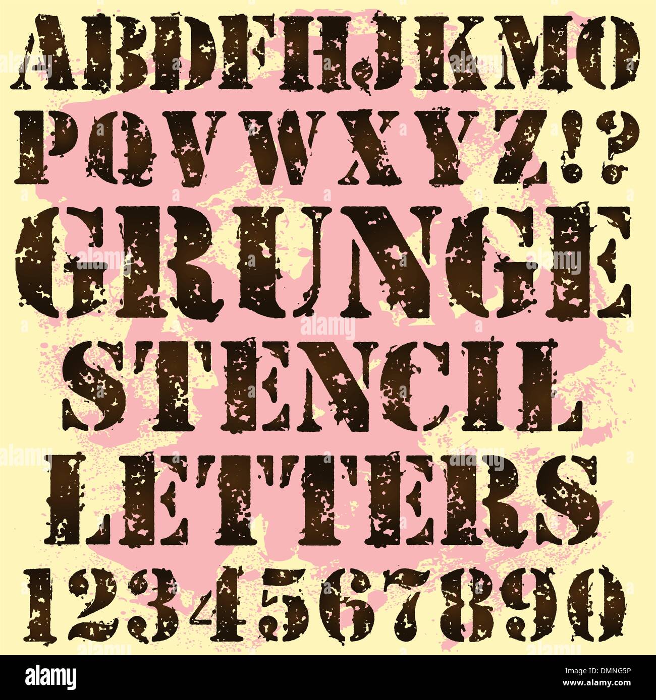 Schablone schriftart Fotos und Bildmaterial in hoher Auflösung Alamy