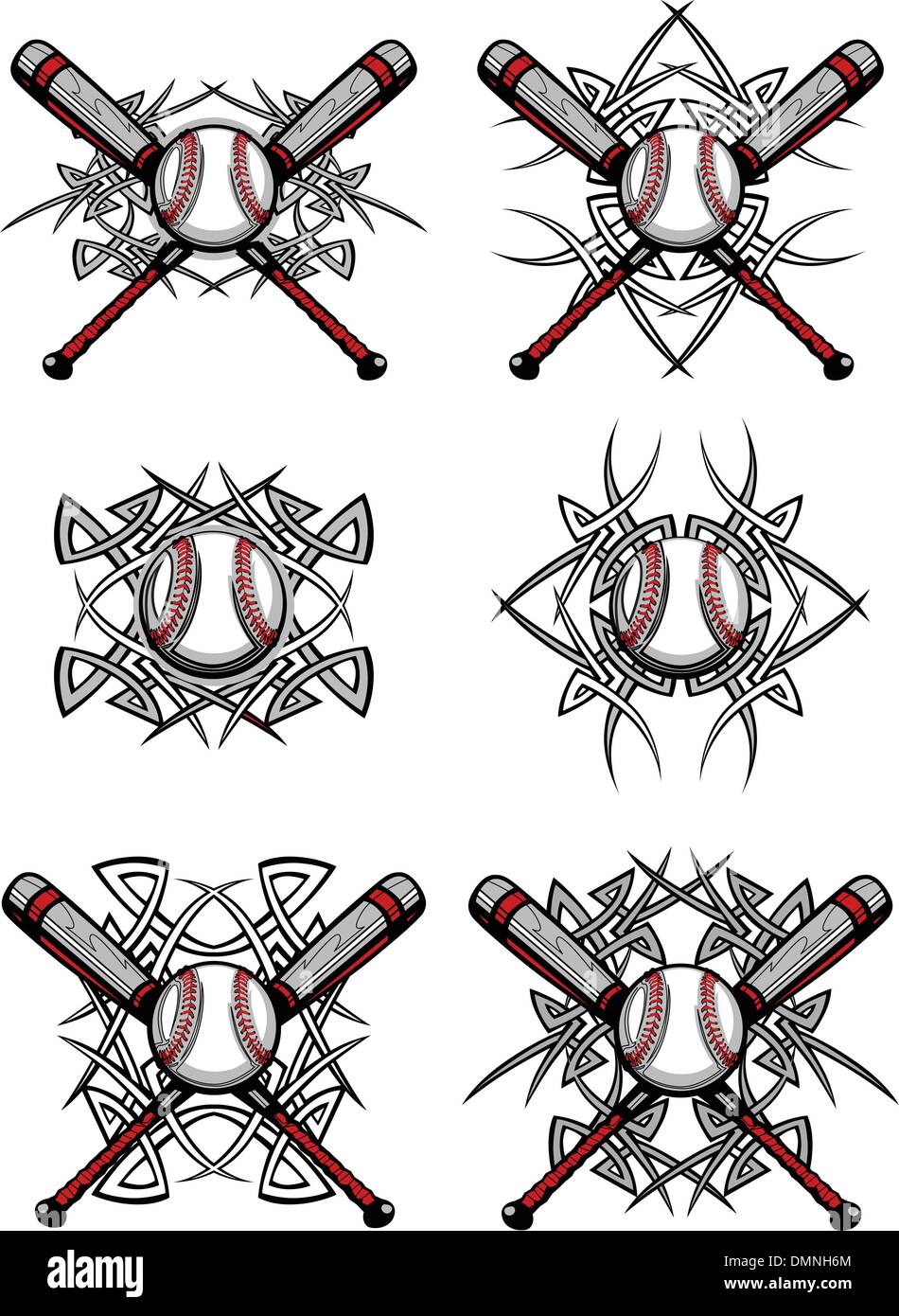 Baseball Softball Stammes-Grafiken Stock Vektor