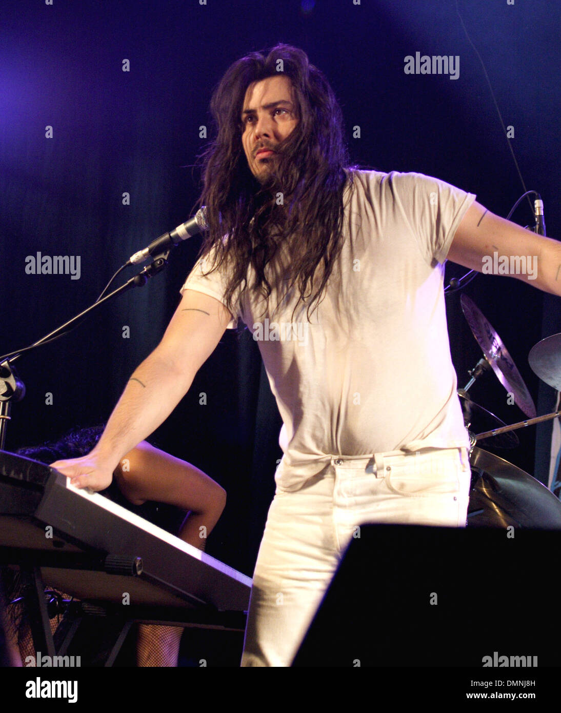 Andrew WK die live am Tag 2 der Hevy Festival 2012 im Port Lympne Animal Park Hythe Kent - 04.08.12 Stockfoto