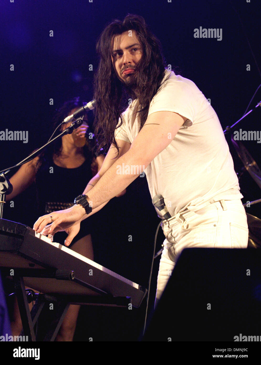 Andrew WK die live am Tag 2 der Hevy Festival 2012 im Port Lympne Animal Park Hythe Kent - 04.08.12 Stockfoto