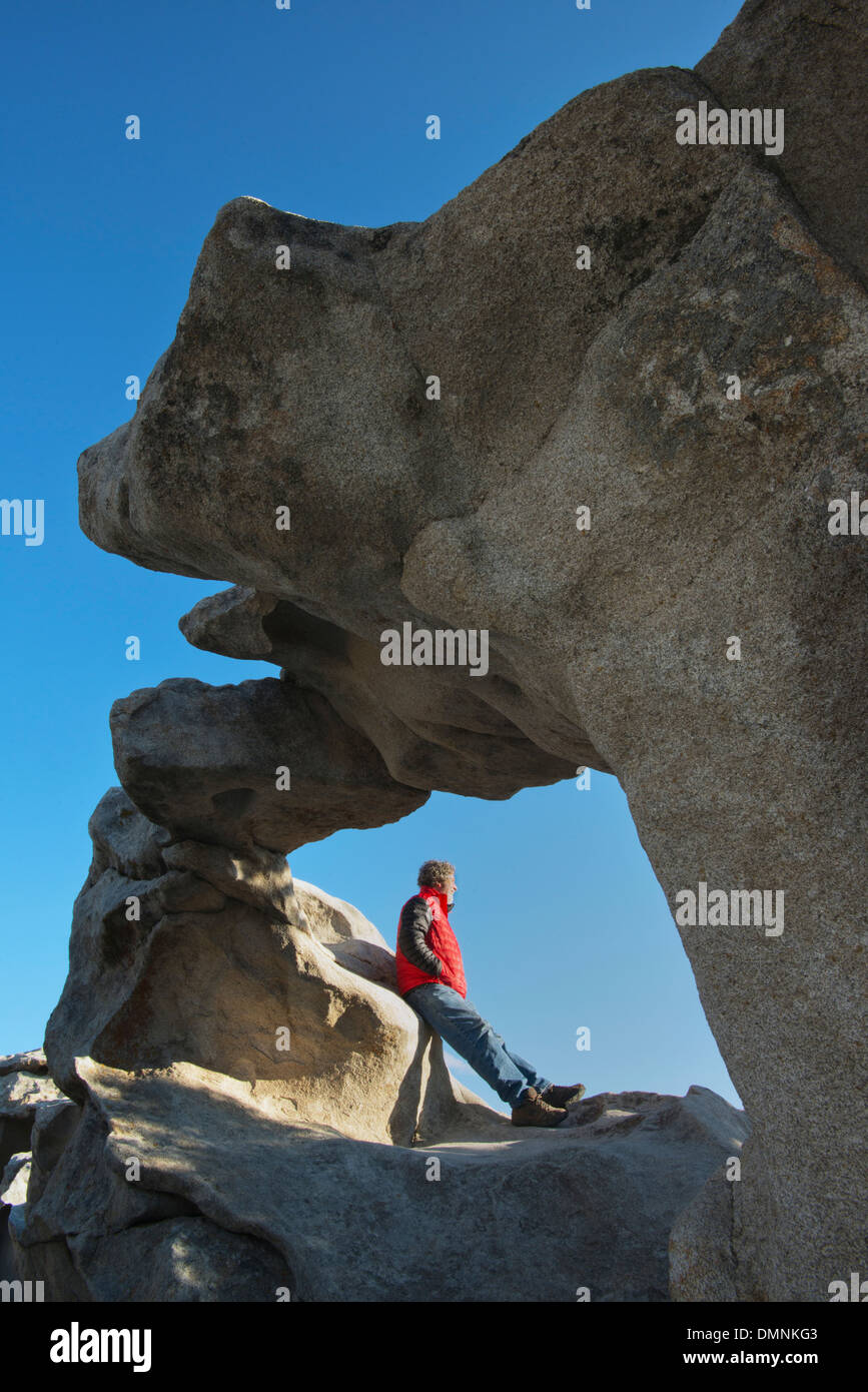 Fenster Bogen, Sonnenaufgang, Stadt der Felsen Nationalreservat, Southern Idaho Stockfoto