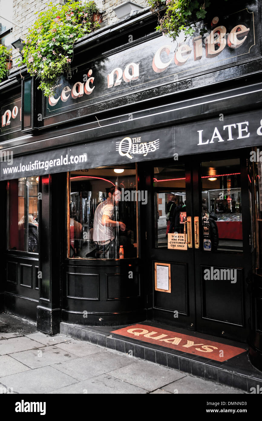 Pub in Temple Bar Gegend von Dublin Stockfoto