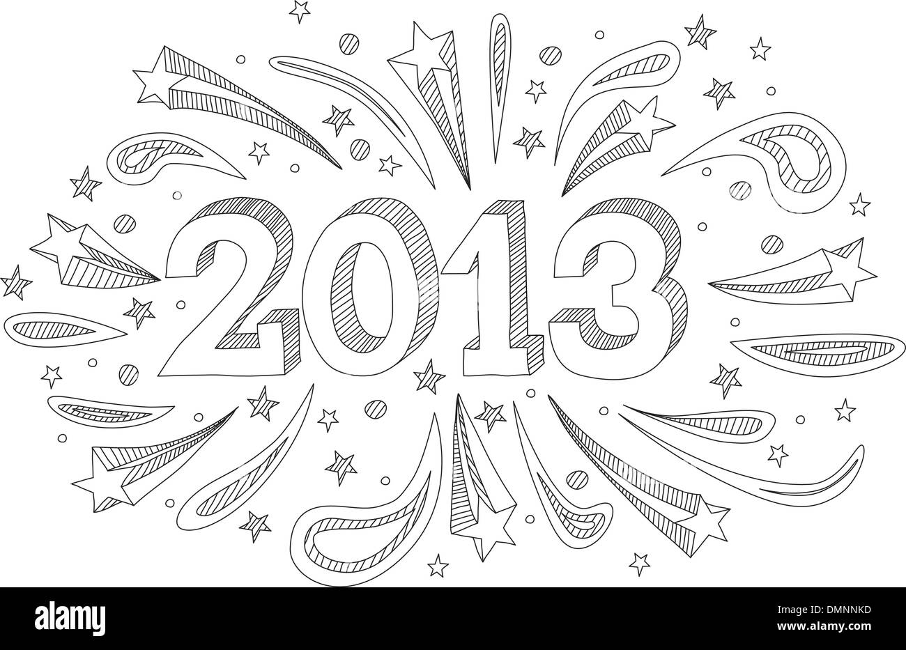 Neujahr 2013 Stock Vektor