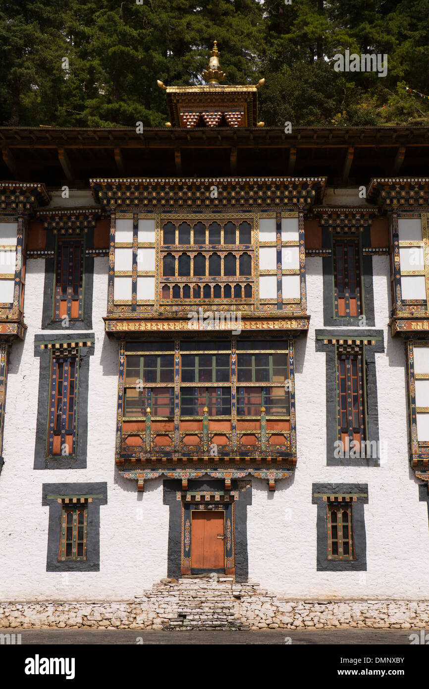 Bhutan, Bumthang Valley, Kurjey Lhakang, Kloster Sampalundrup mittleren Tempel Stockfoto