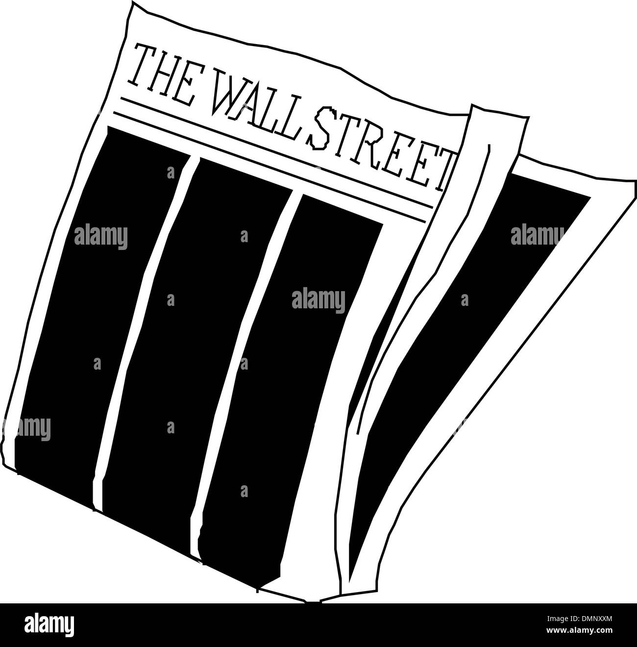 Zeitung Wallstreet Stock Vektor