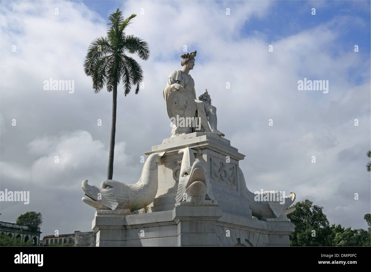 Fuente De La India Brunnen (auch bekannt als La Noble Habana), Alt-Havanna (La Habana Vieja), Kuba, Karibik, Mittelamerika Stockfoto