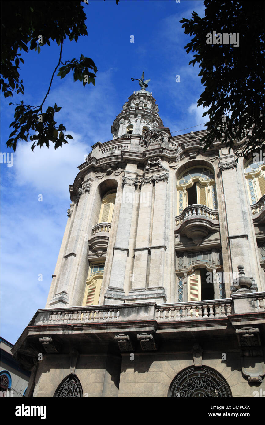 Gran Teatro De La Habana, Paseo de Martí (aka Prado), Alt-Havanna (La Habana Vieja), Kuba, Karibik, Mittelamerika Stockfoto