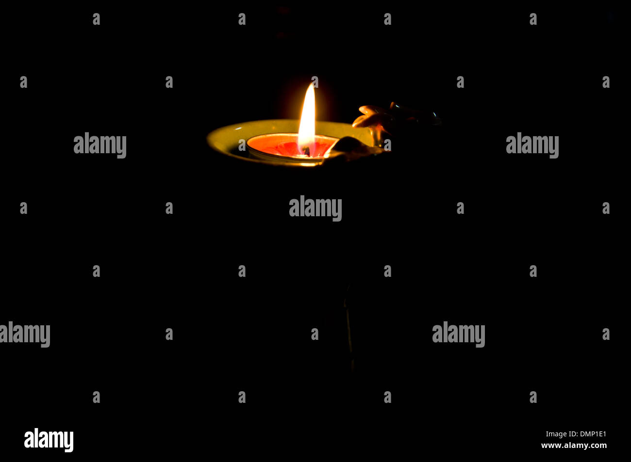 Candle-light für spirituelle und Frieden Stockfoto