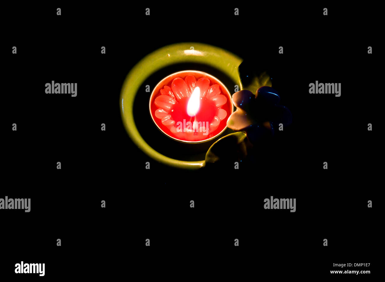Candle-light für spirituelle und Frieden Stockfoto