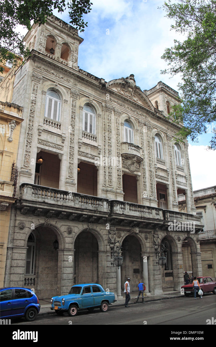 Palacio de Los Matrimonios, Paseo de Martí (aka Prado), Alt-Havanna (La Habana Vieja), Kuba, Karibik, Mittelamerika Stockfoto