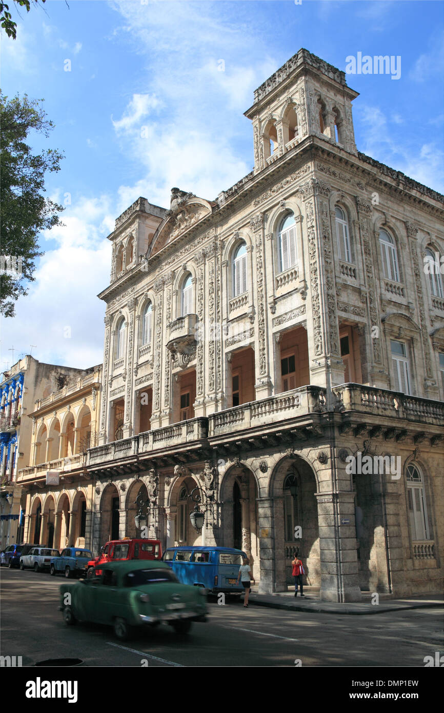 Palacio de Los Matrimonios, Paseo de Martí (aka Prado), Alt-Havanna (La Habana Vieja), Kuba, Karibik, Mittelamerika Stockfoto
