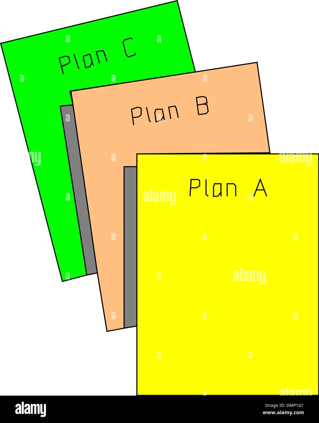 Business-plan Stock Vektor