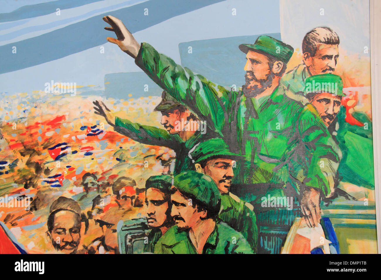 Revolutionäre Kunst (Detail), Museo De La Revolución, Alt-Havanna (La Habana Vieja), Kuba, Karibik, Mittelamerika Stockfoto