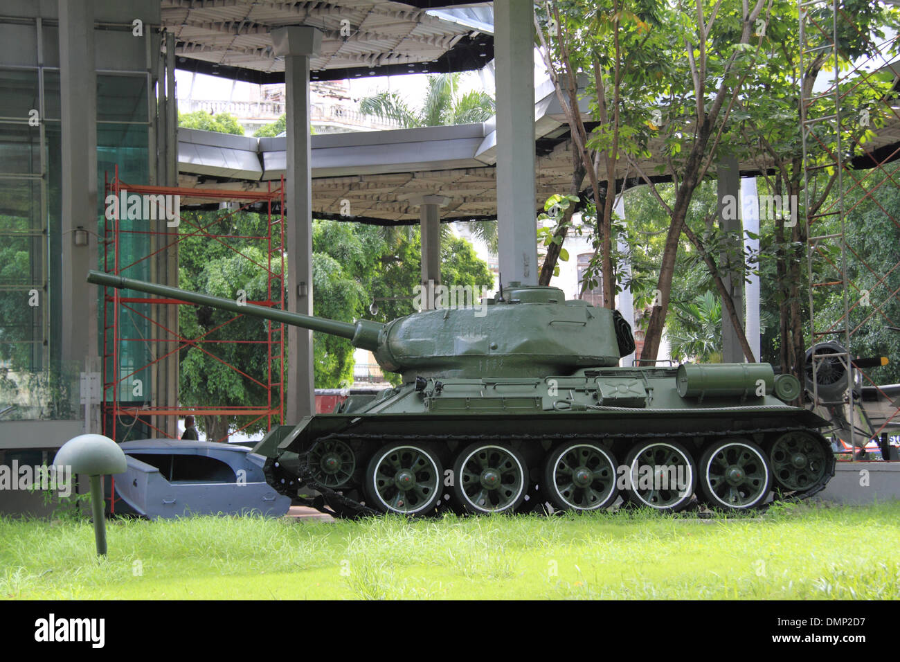 Russischen T34 Tank, Museo De La Revolución, Alt-Havanna (La Habana Vieja), Kuba, Karibik, Mittelamerika Stockfoto