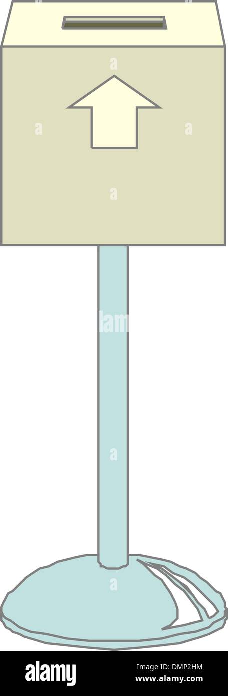Vektor-Symbol Wahlurne Stock Vektor