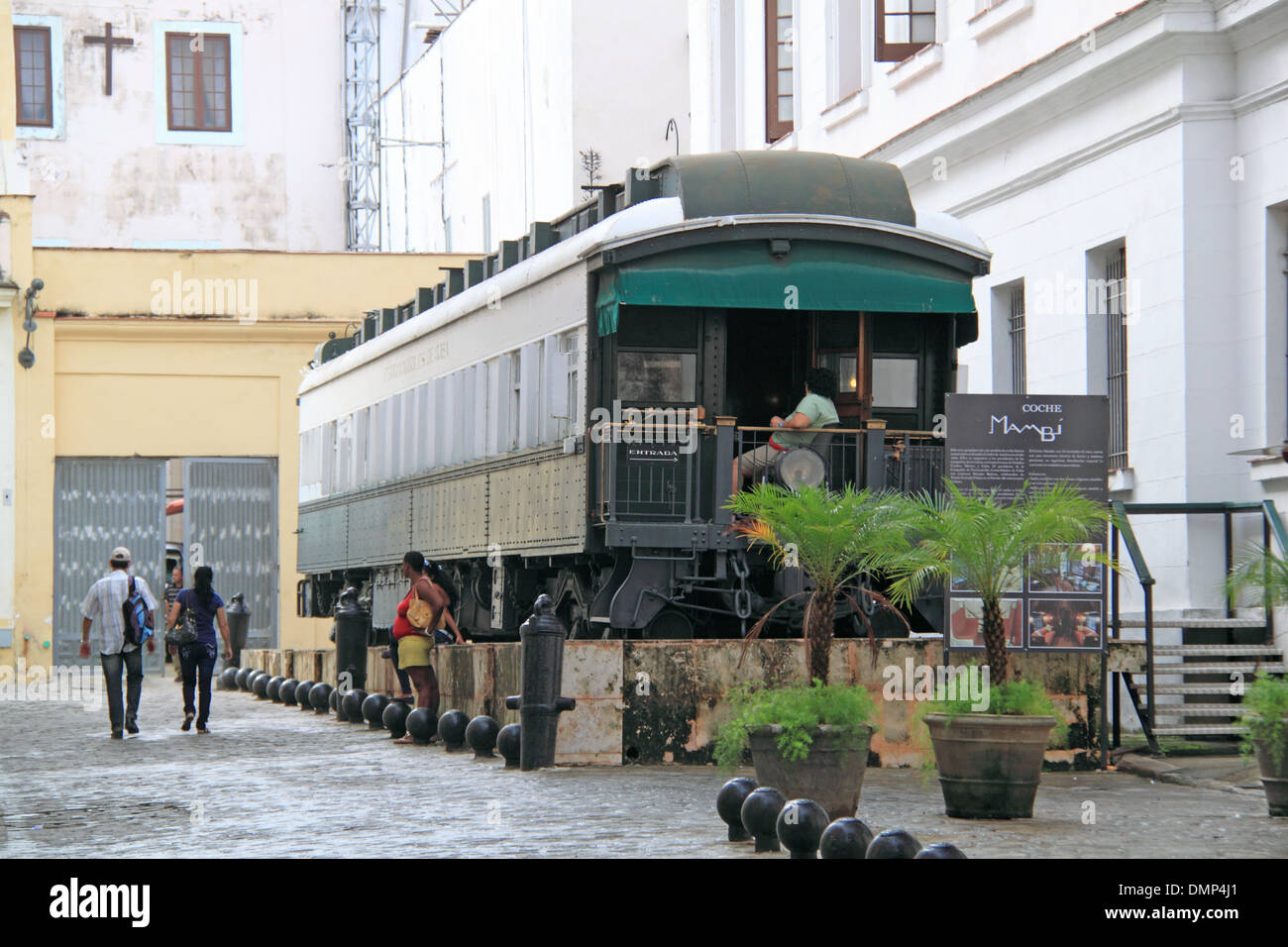 Museo Coche Mambí, Calle Churruca, alte Havanna (La Habana Vieja), Kuba, Karibik, Mittelamerika Stockfoto