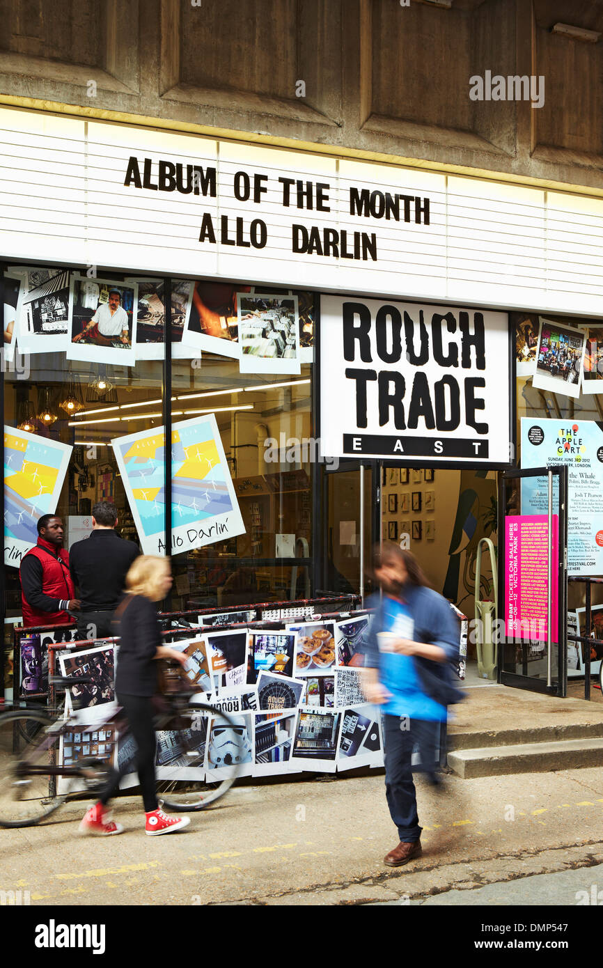 Rough Trade Osten Musikladen, Brick Lane, London Stockfoto