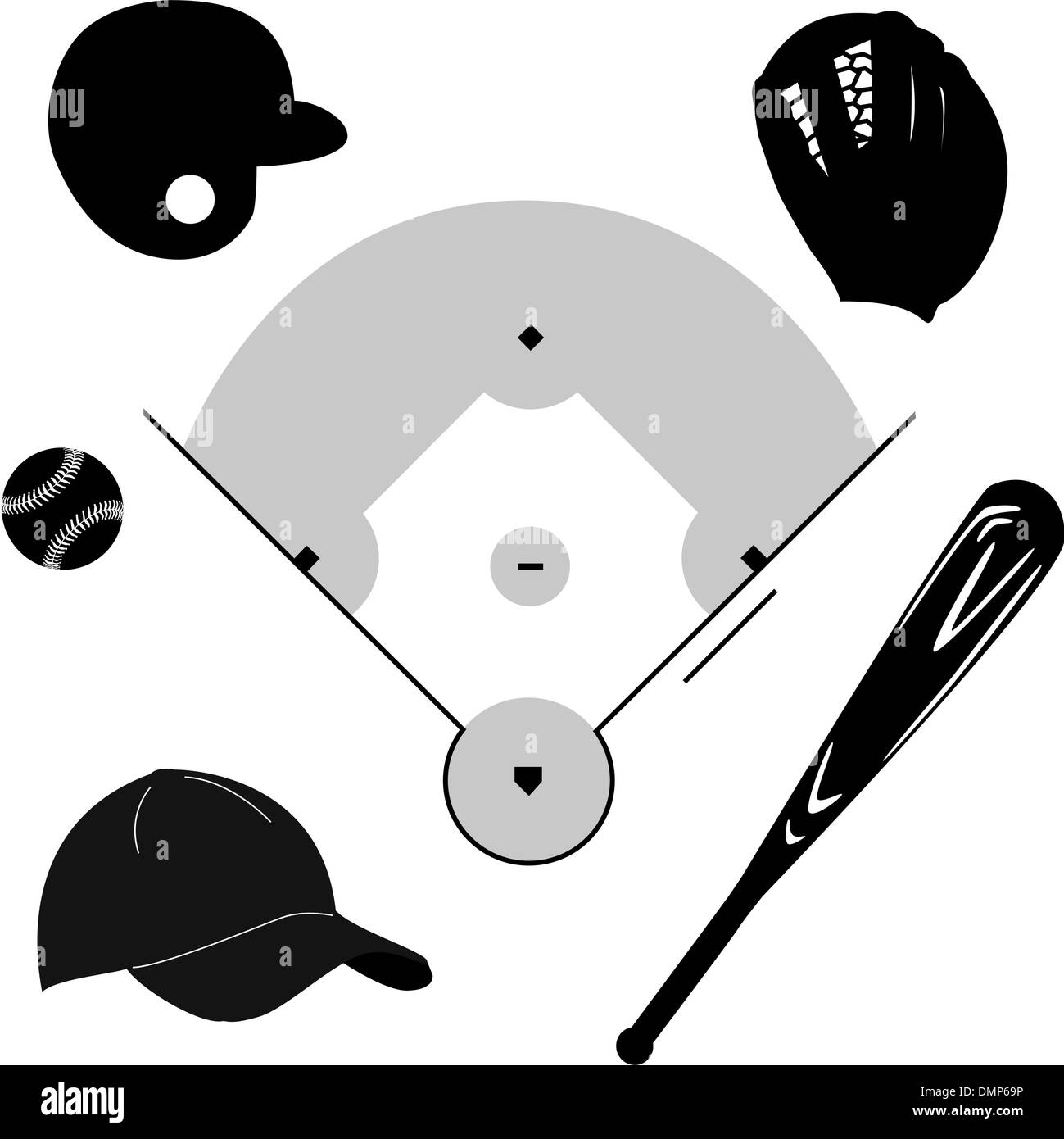 Baseball-Symbole Stock Vektor