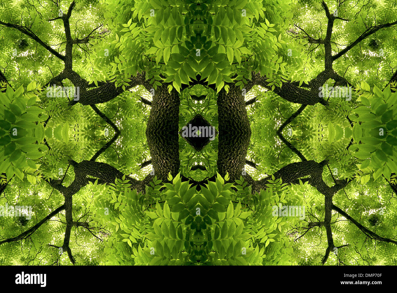 Grüne geometrisch abstrakten Stockfoto