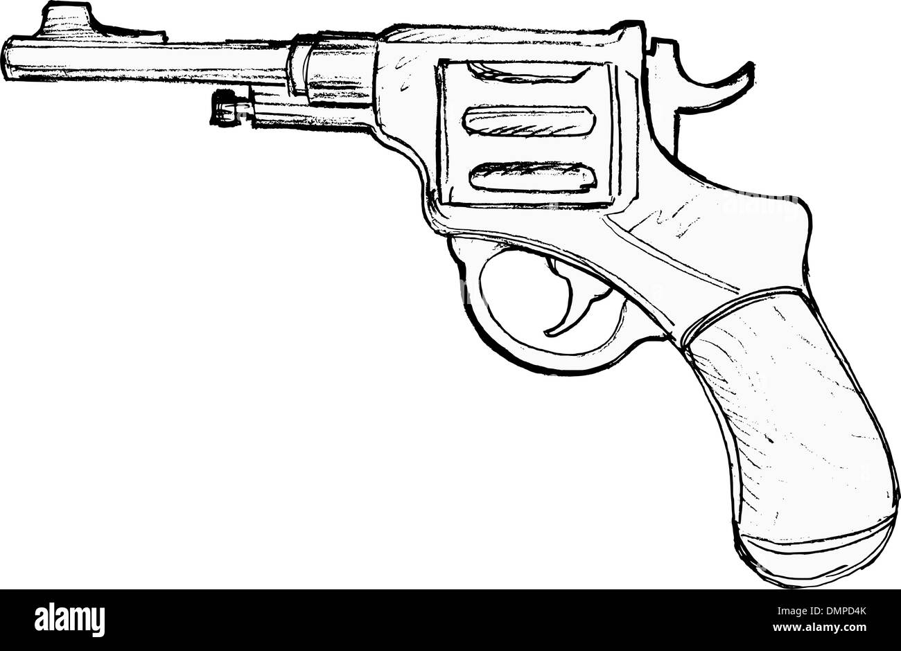 Revolver, Vektor-Bild Stock Vektor