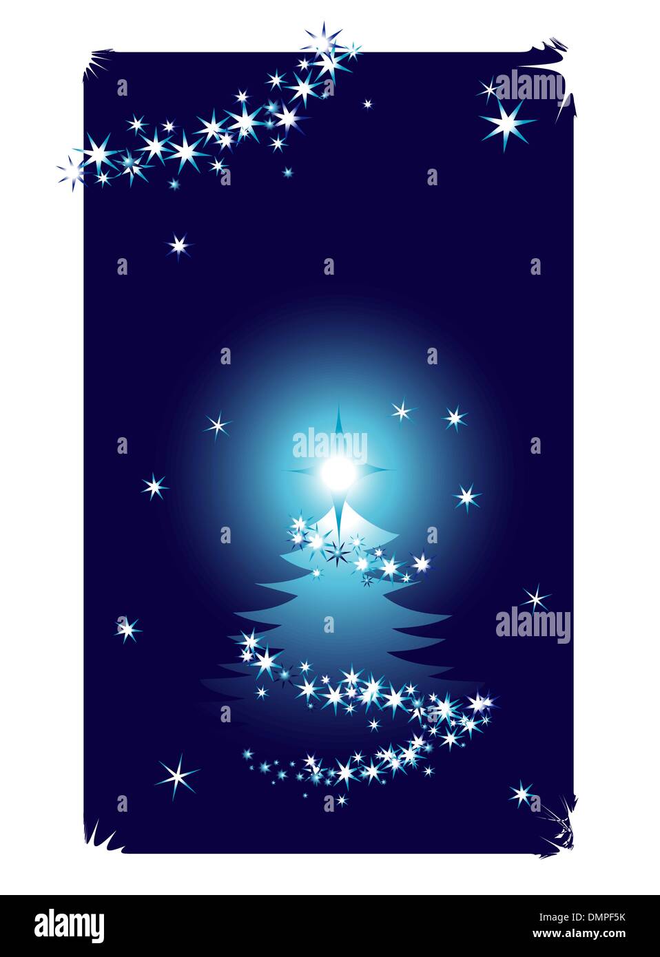 Abstrakte Winter Hintergrund mit Weihnachtsbaum Stock Vektor