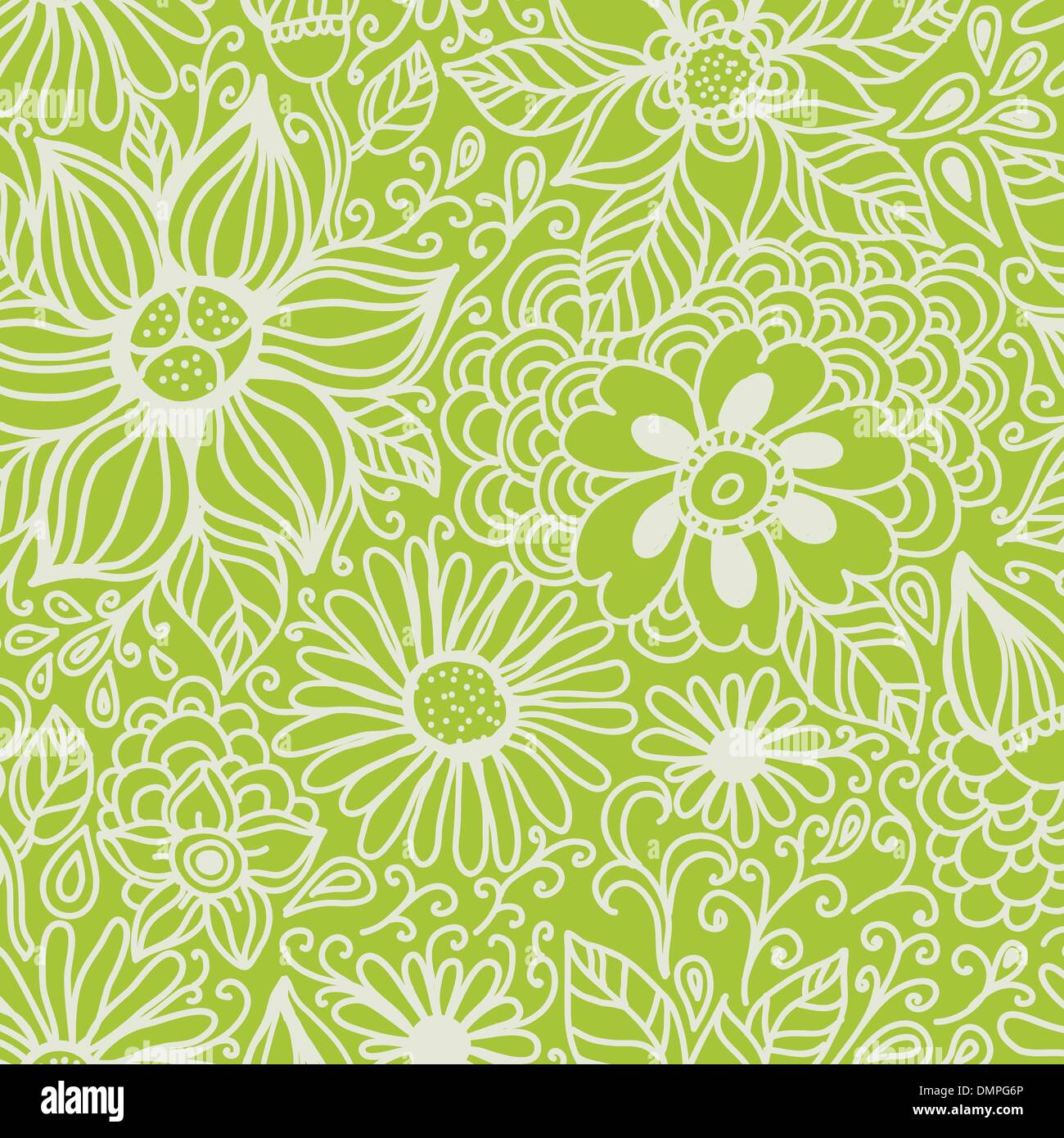 Nahtlose Textur mit Blumen Stock Vektor