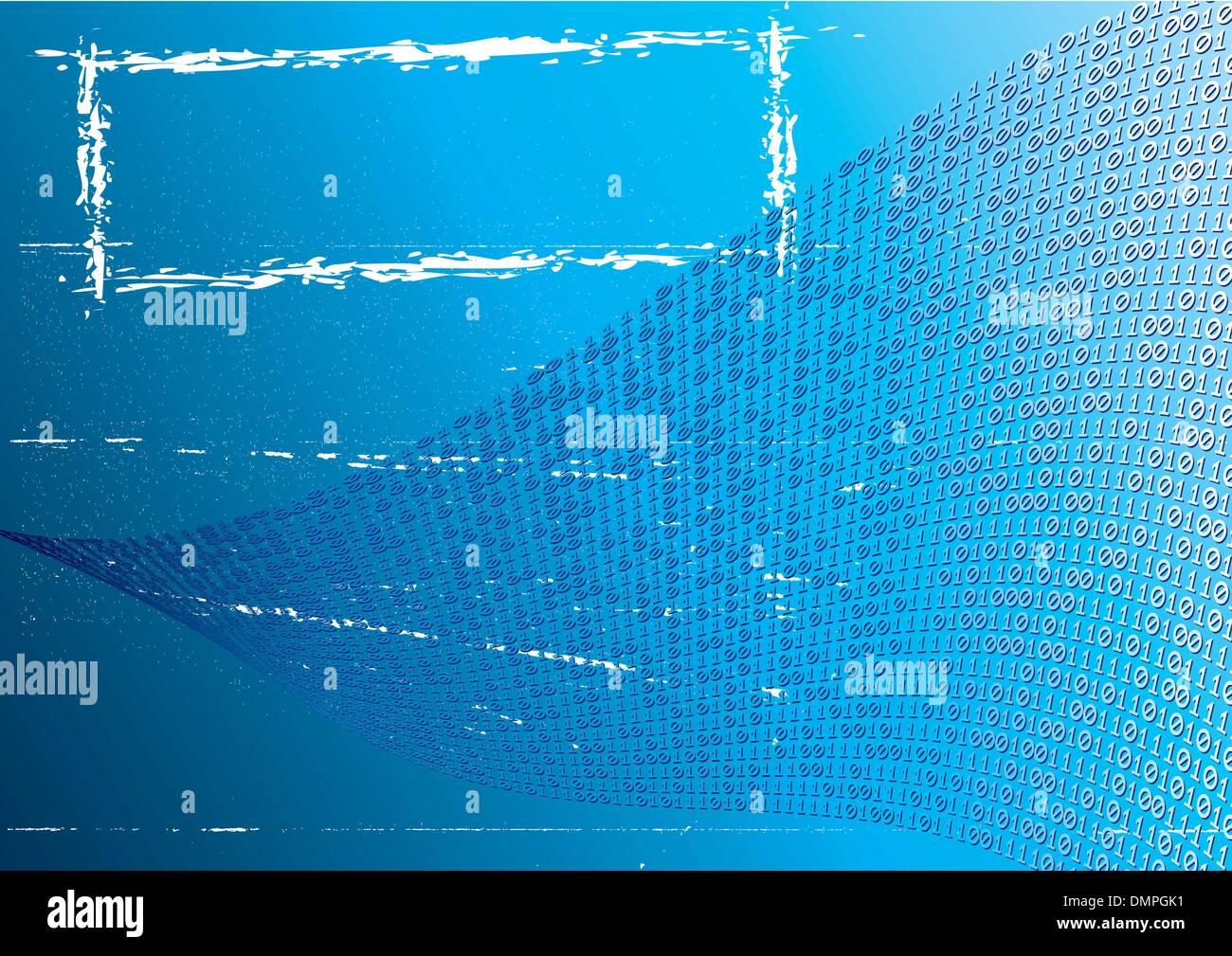 Abstrakter blauer Hintergrund. Etikett. Stock Vektor