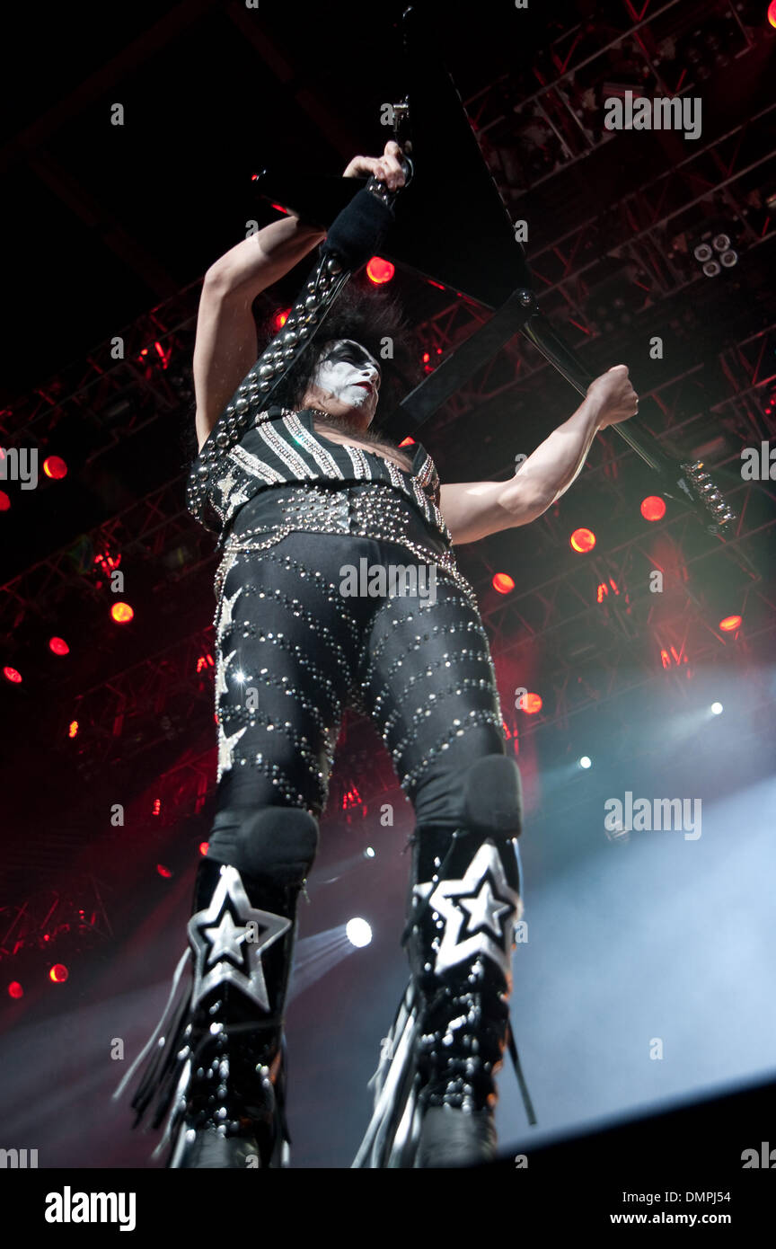 Sep 29, 2009 - London, Ontario, Kanada - 29. September 2009: Kuss führt zur Unterstützung ihr erstes neues Album in zehn Jahren "Sonic Boom" auf der KISS Alive 35 Tour Stop im John Labatt Centre in London, auf (Credit-Bild: © Oliver Tag/Southcreek Global/ZUMApress.com) Stockfoto