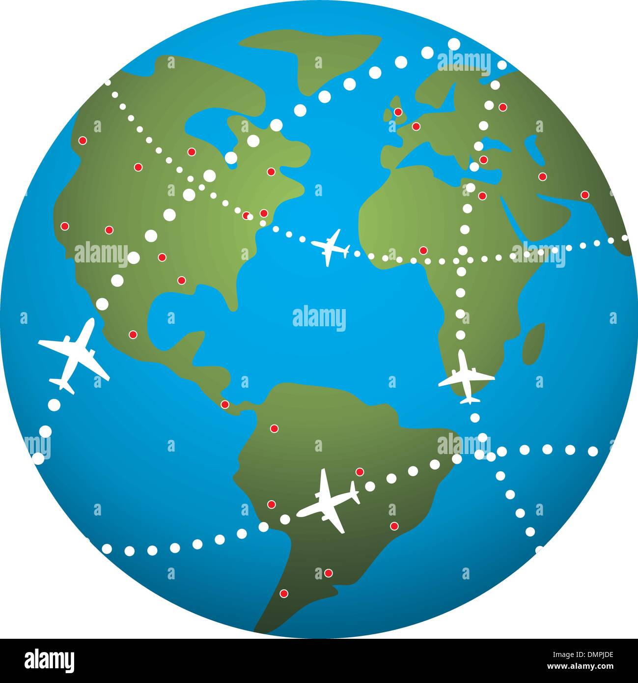 Vektor-Erdkugel Stock Vektor