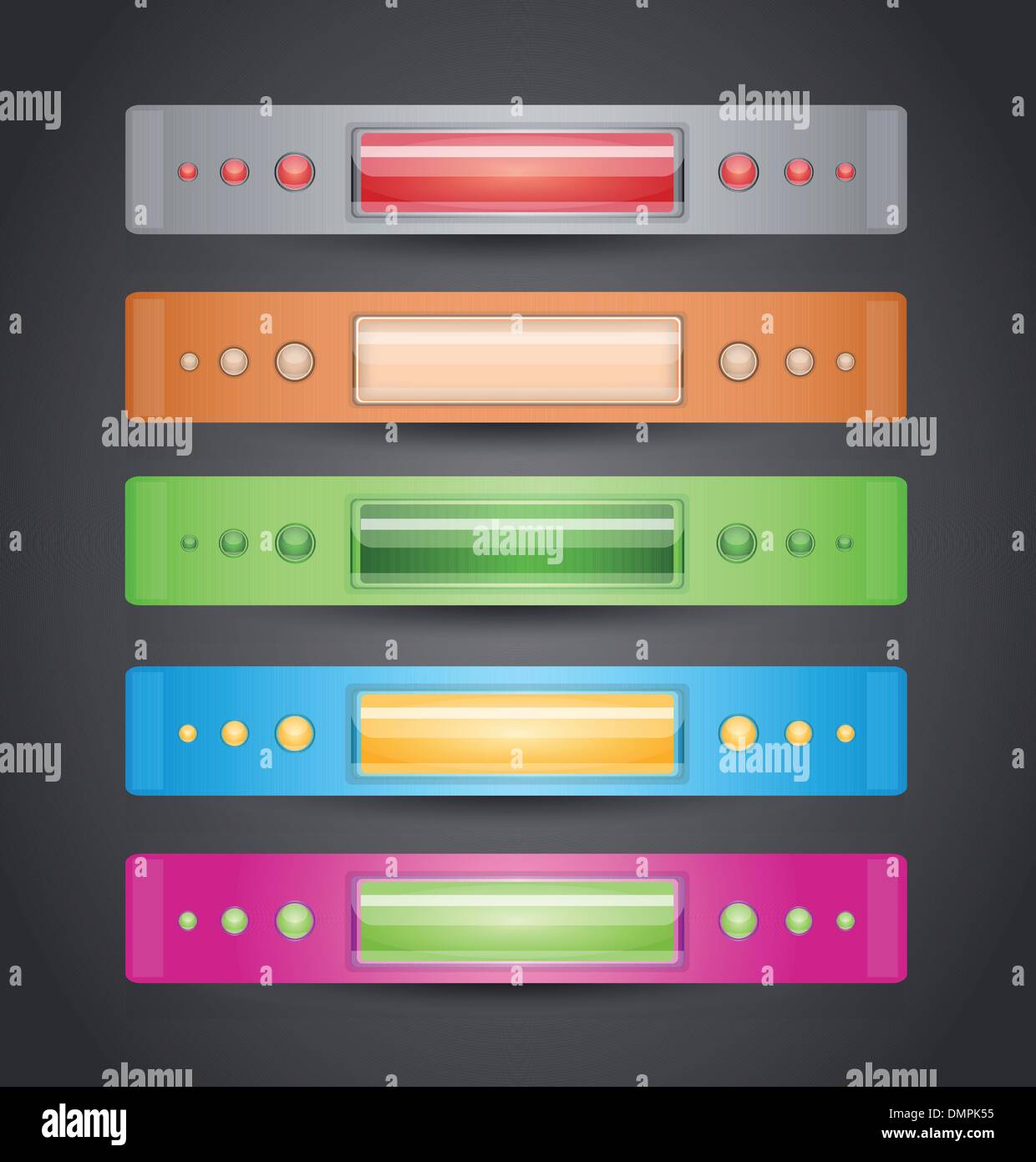 Vektor-Illustration mit Bannern. Stock Vektor