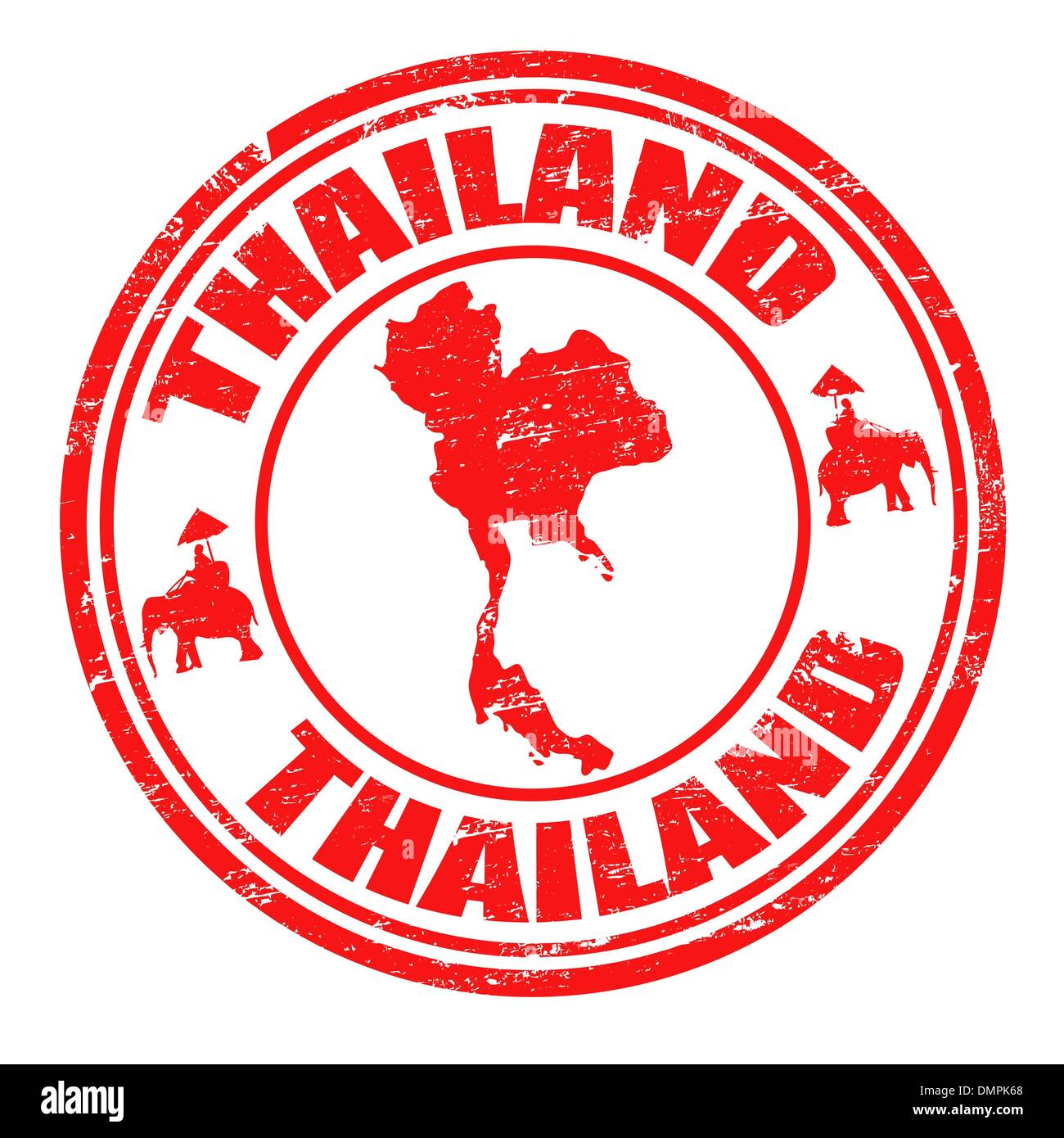 Thailand Briefmarke Stock Vektor