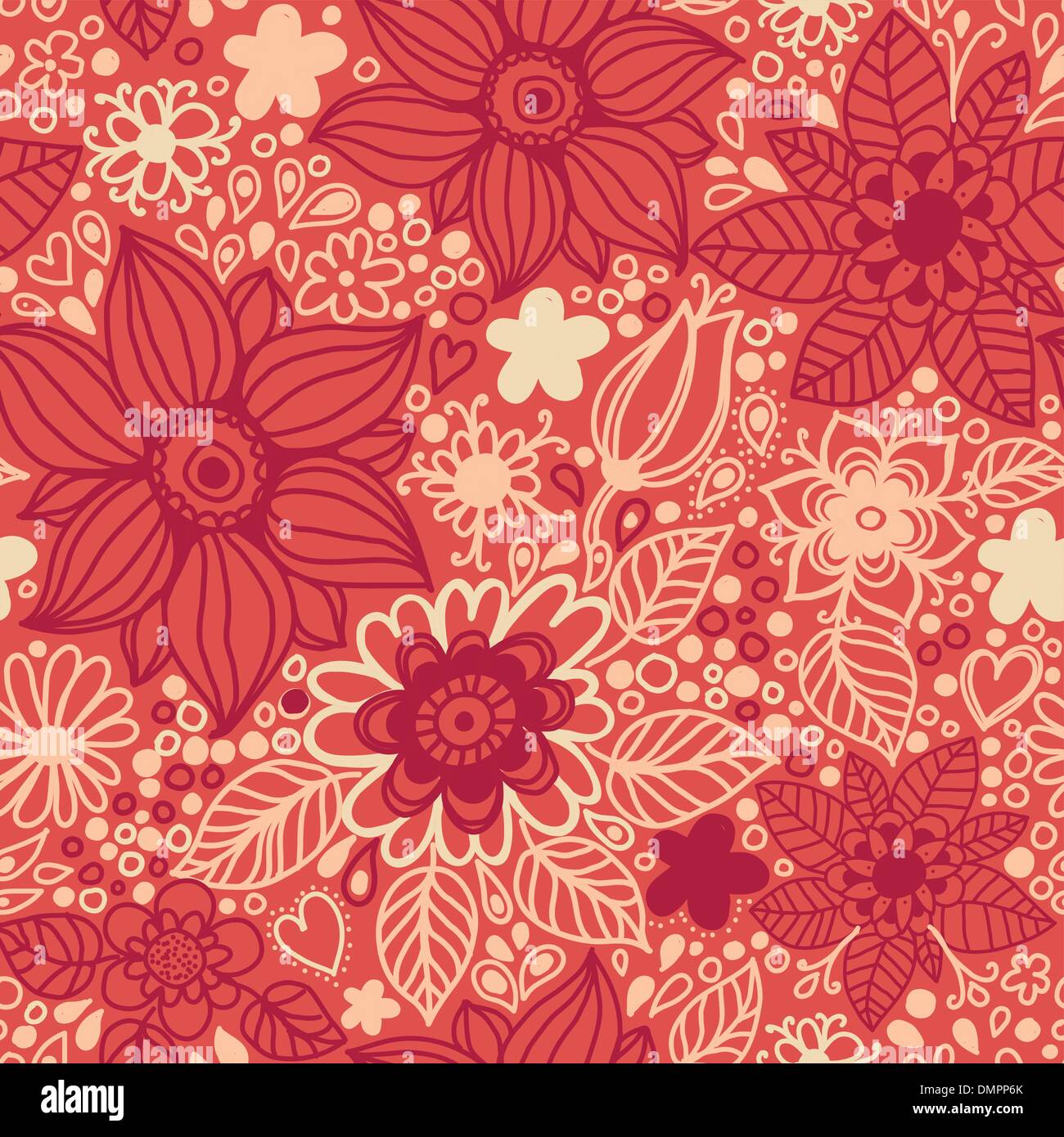 Nahtlose Textur mit Blumen Stock Vektor