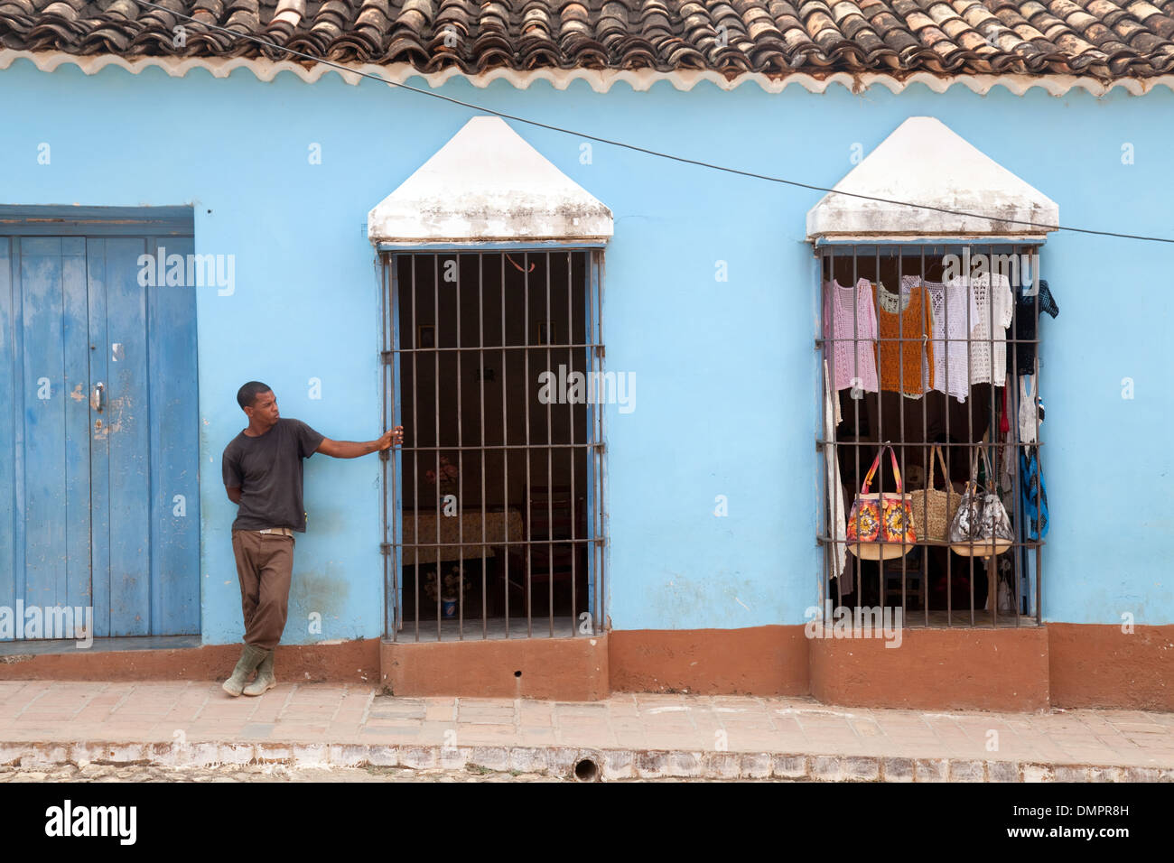 Bunte Straße Szene, Trinidad, Kuba, Karibik, Lateinamerika Stockfoto