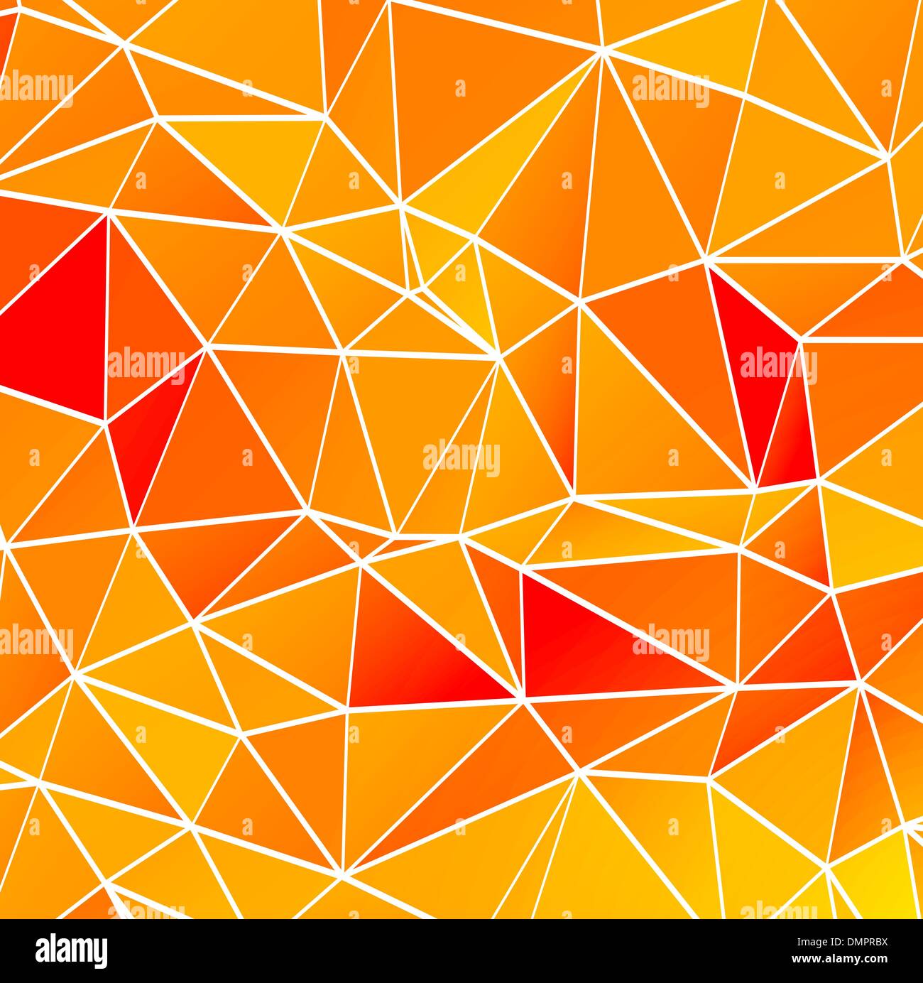 rot und orange Polygon Abstraktion Stock Vektor