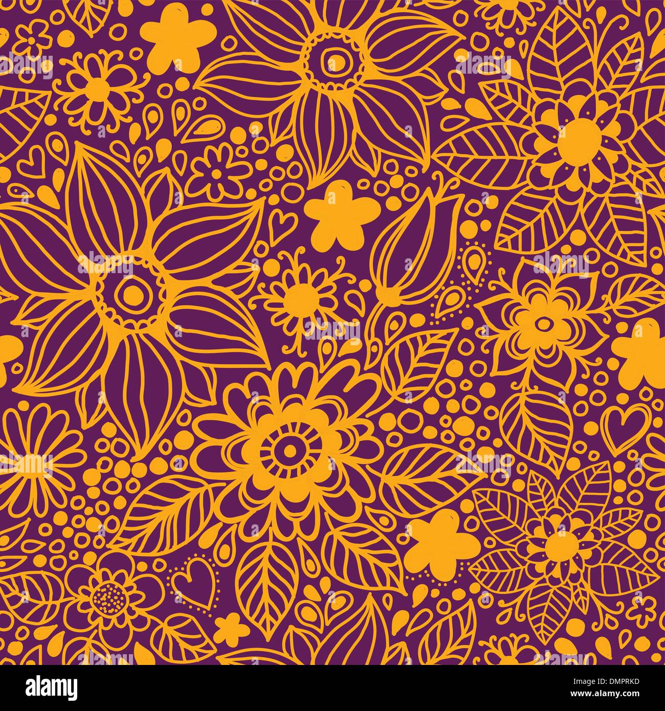 Nahtlose Textur mit Blumen Stock Vektor