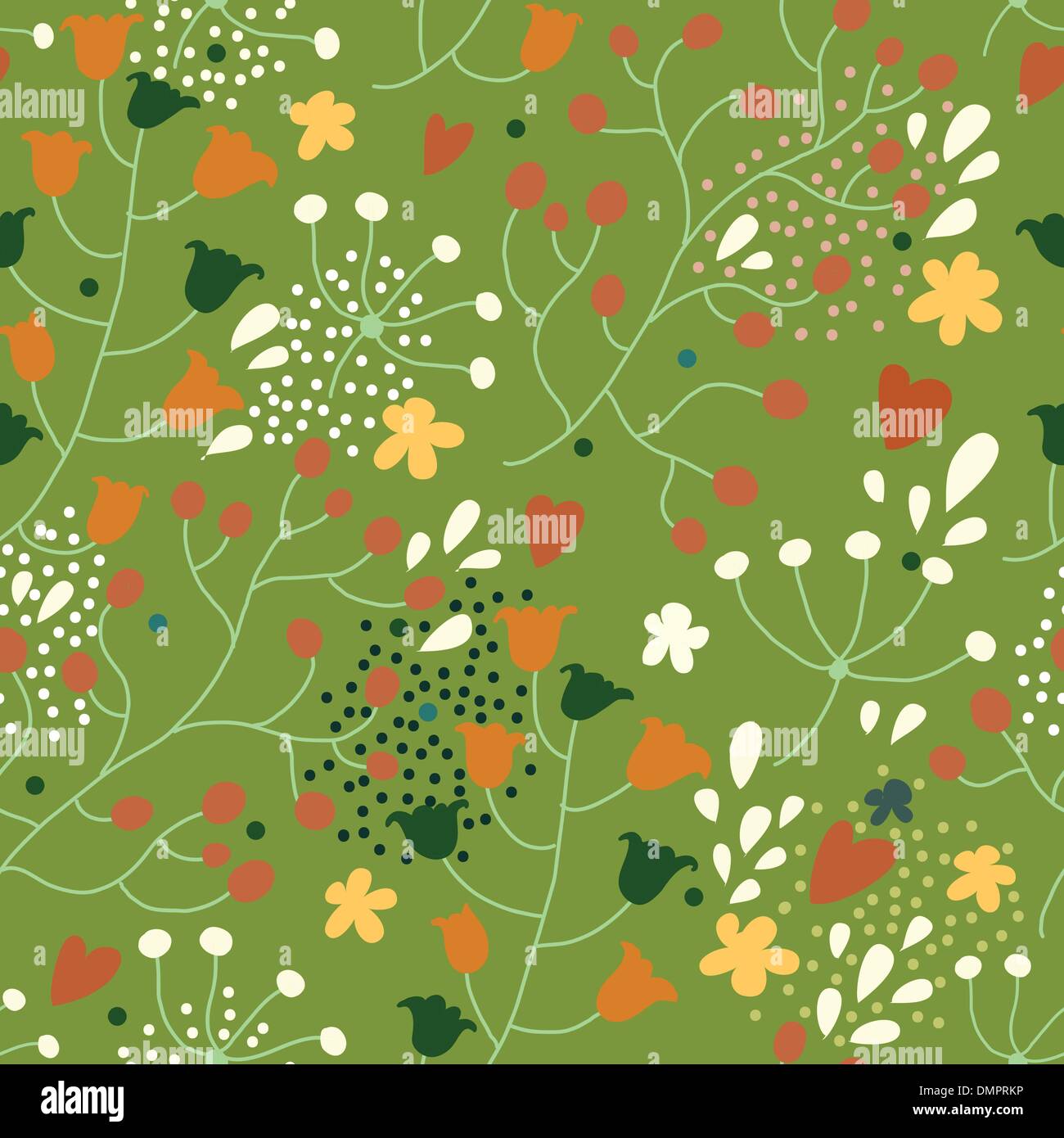 Nahtlose Textur mit Blumen Stock Vektor