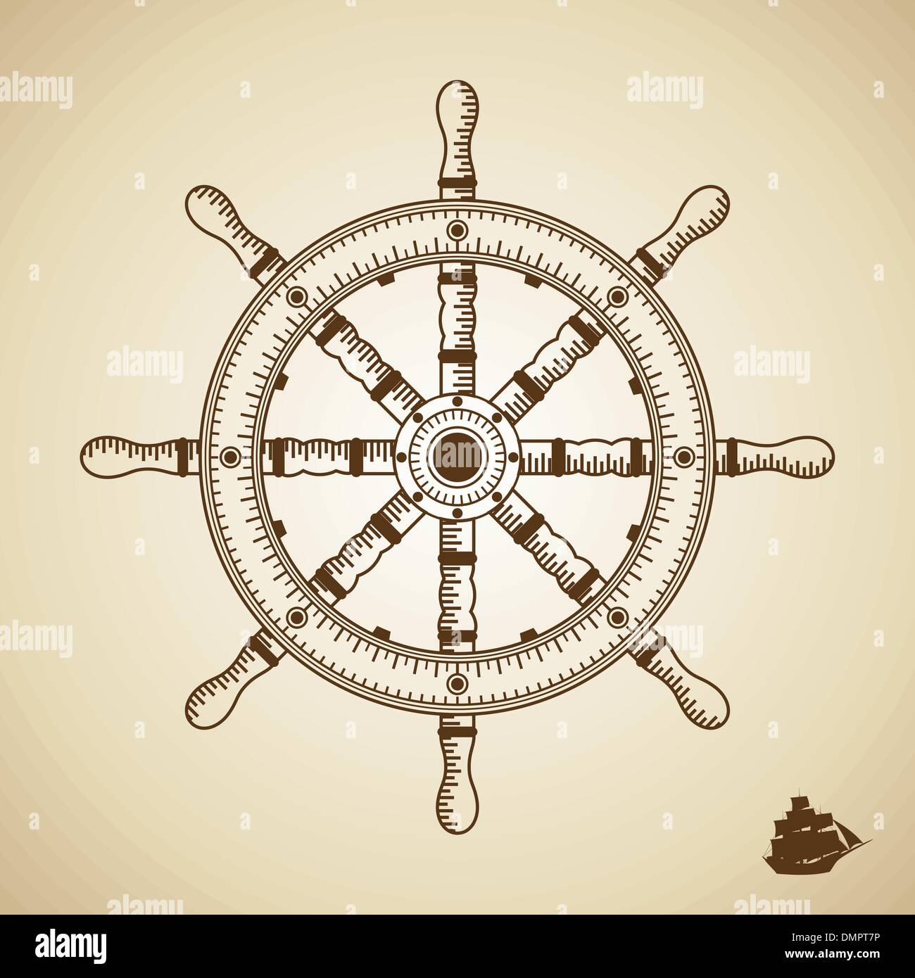 Vektor-Ruder Stock Vektor