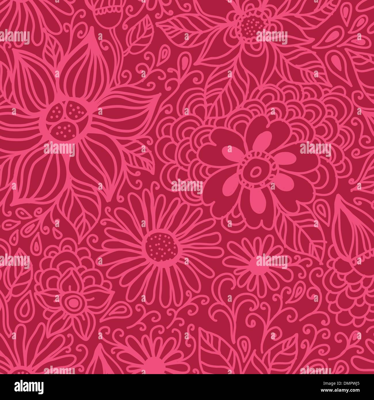 Nahtlose Textur mit Blumen Stock Vektor