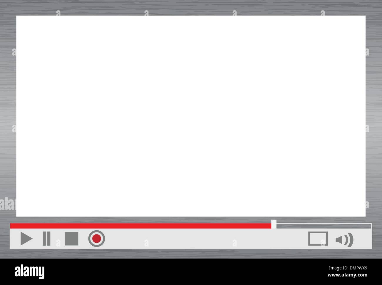 Video-Player-Menü Stock Vektor