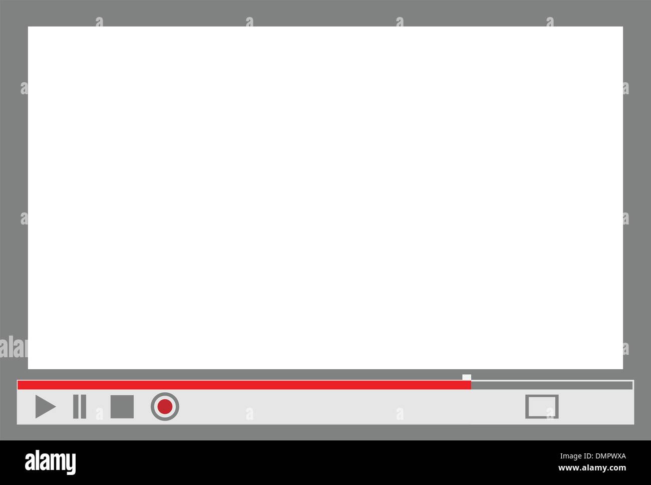 Video-Player-Menü Stock Vektor