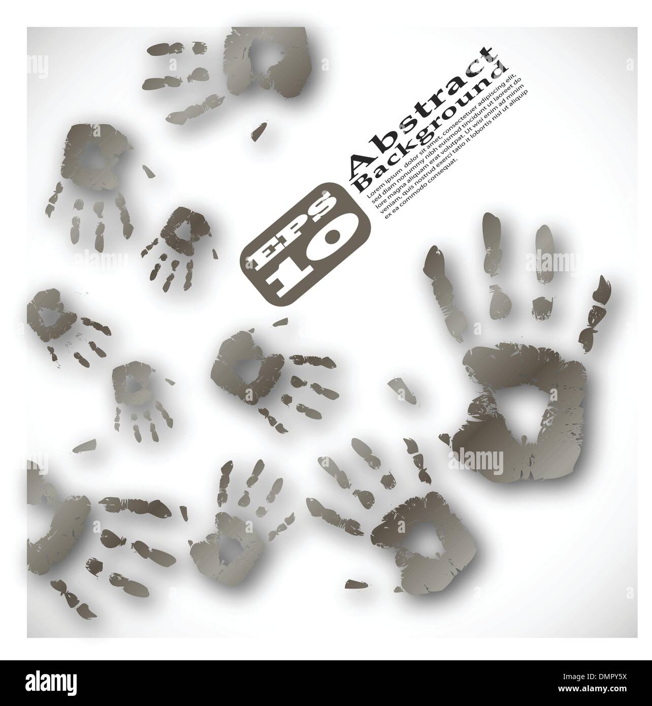 der Vektor Hand Druckfarbe abstrakten Hintergrund Stock Vektor