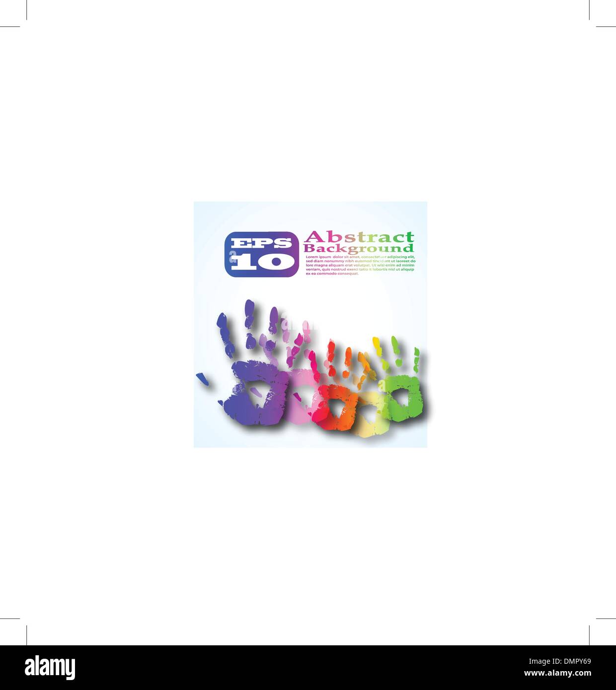 der Vektor Hand Druckfarbe abstrakten Hintergrund Eps 10 Stock Vektor