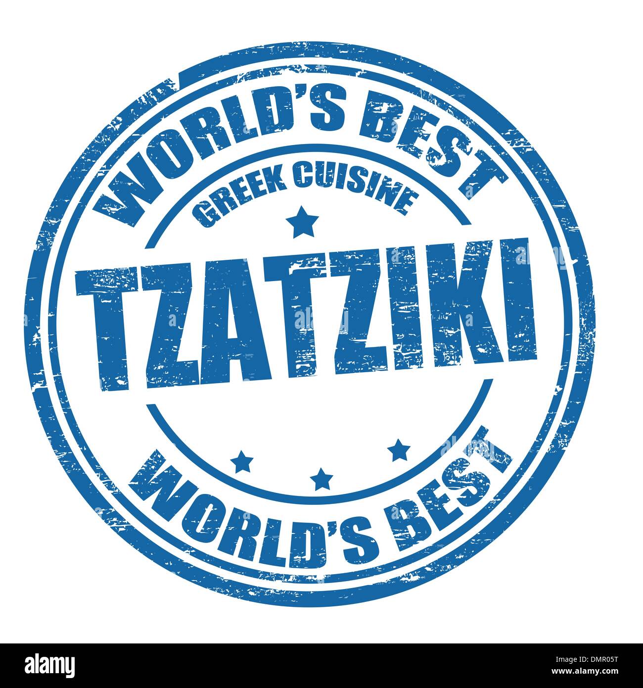 Tzatziki-Stempel Stock Vektor