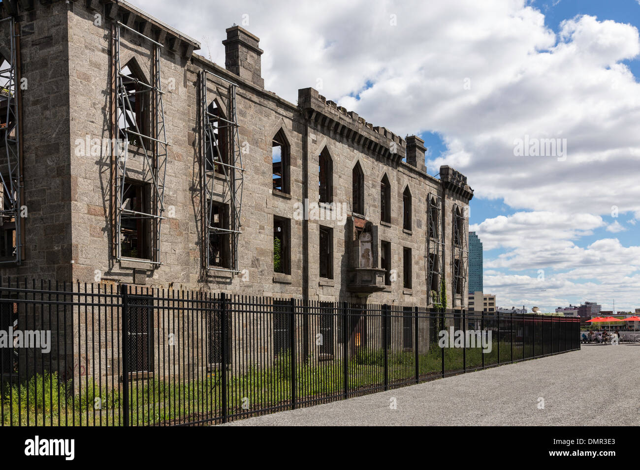 Verlassenen Pocken Krankenhaus auf Roosevelt Island, NYC Stockfoto