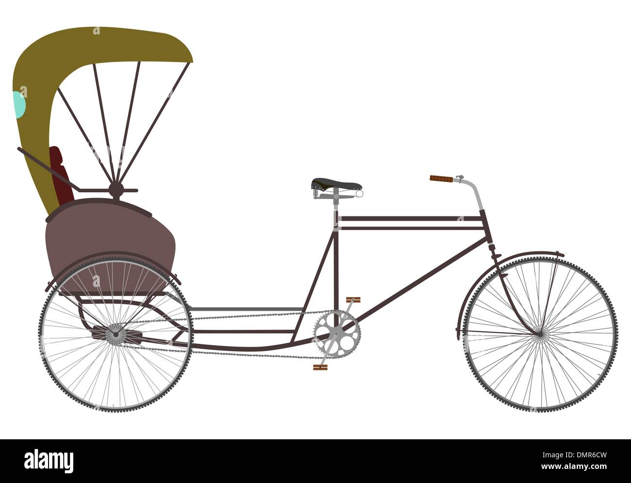 Indische Rikscha. Stock Vektor